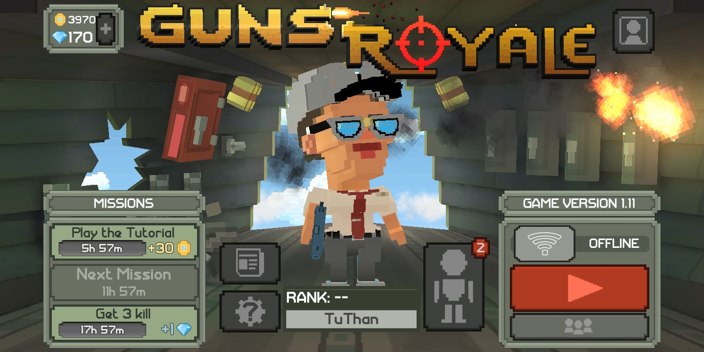 [Game Android] Guns Royale - Multiplayer Blocky Battle Royale
