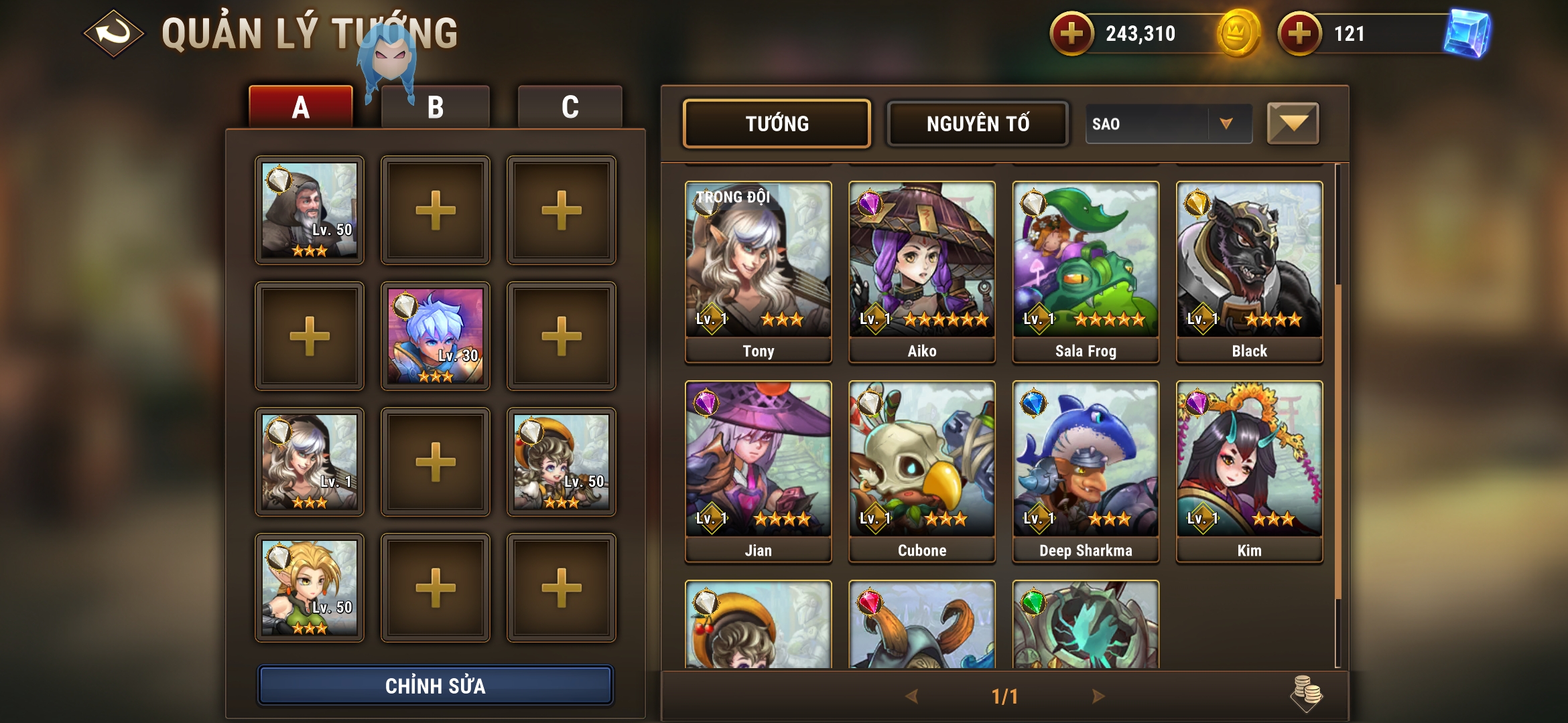 [Game Android] Fantasy League: Turn-based RPG Tiếng Việt