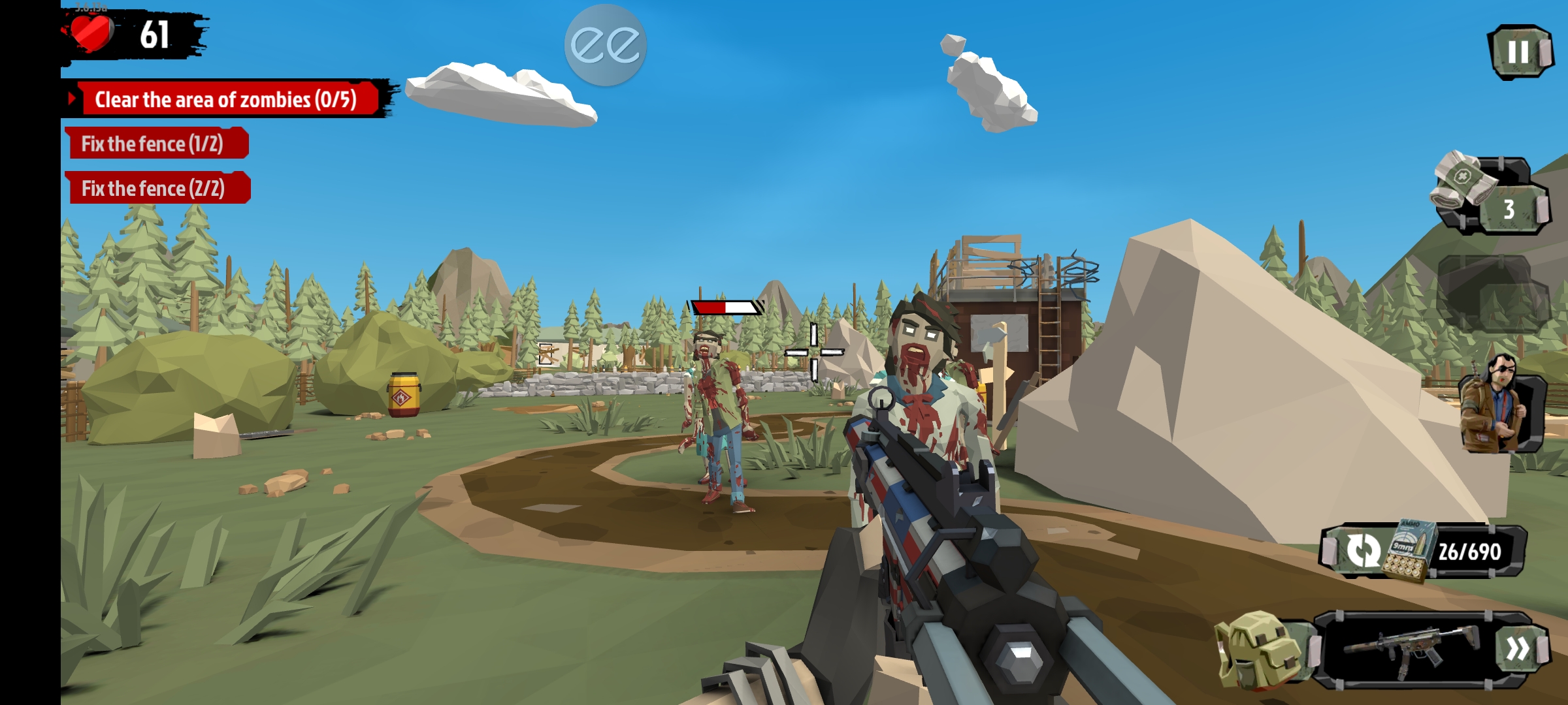 Game The Walking Zombie 2: Zombie Shooter Cho Android