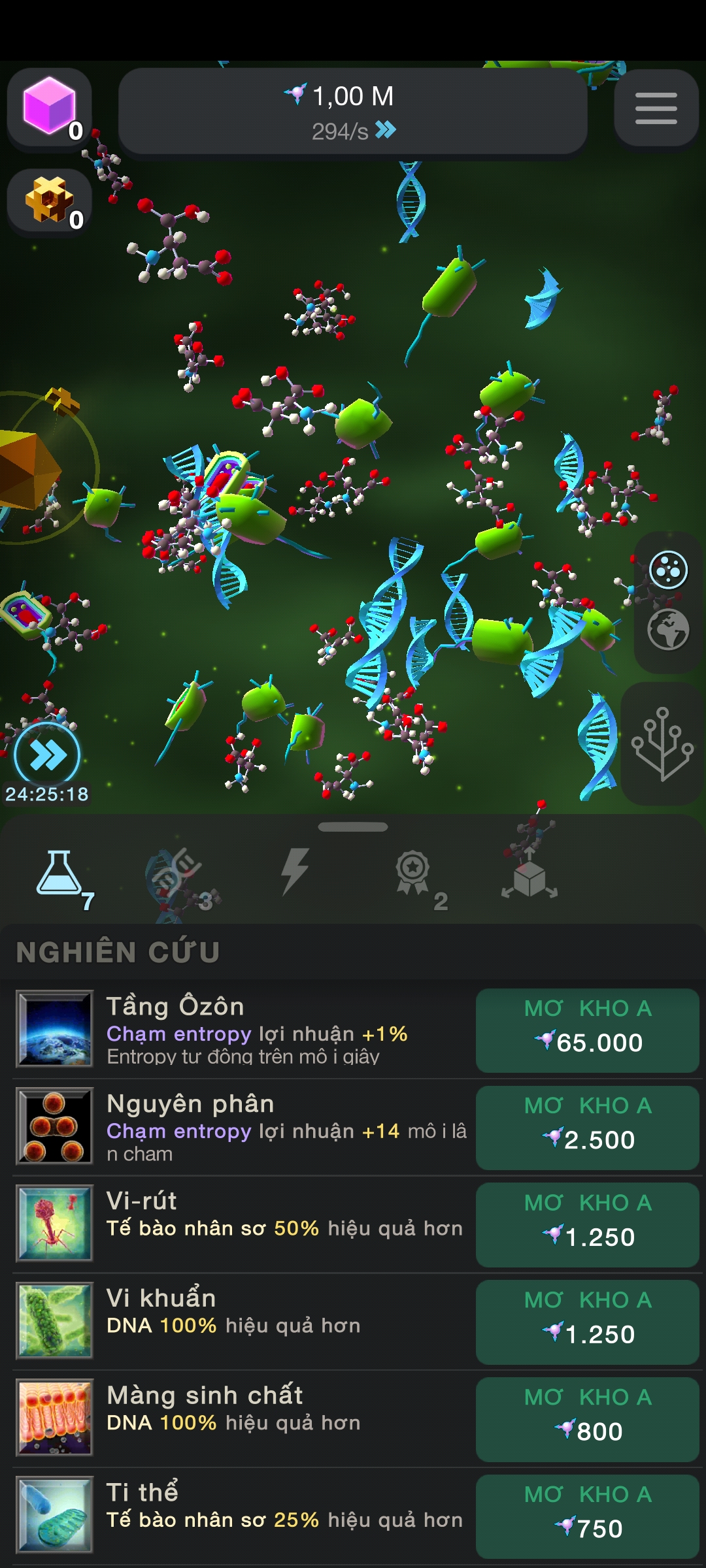 [Game Android] Cell to Singularity - Tế Bào Tiến Hóa Tiếng Việt