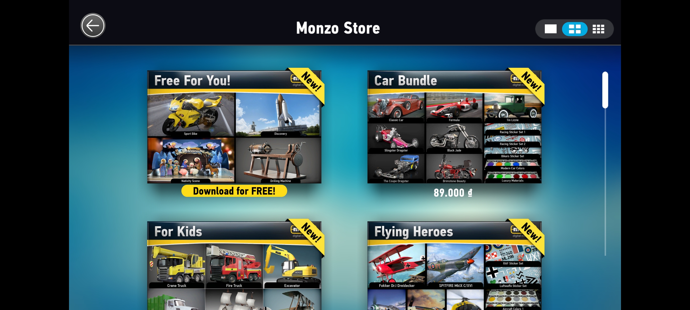 MONZO - Digital Model Builder Game GIẢ LẬP LẮP RÁP MÔ HÌNH Y HỆT NGOÀI ĐỜI Cho Android