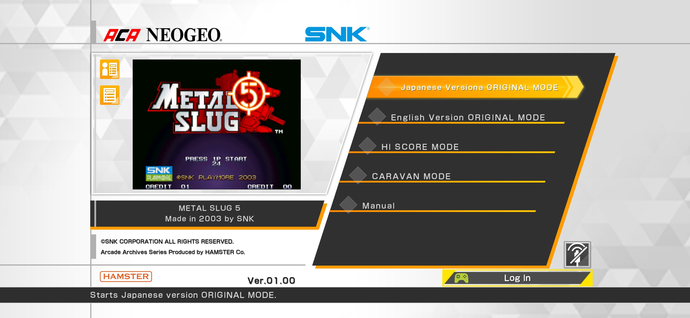 Game METAL SLUG 5 ACA NEOGEO Cho Android