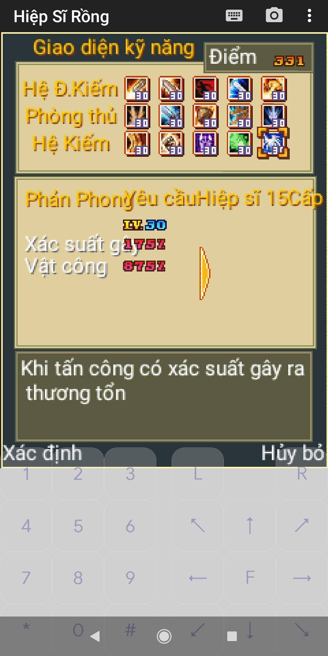 [Game Java] Hiệp Sĩ Rồng Việt Hóa 100% Hack Skill Hiệu Ứng Item