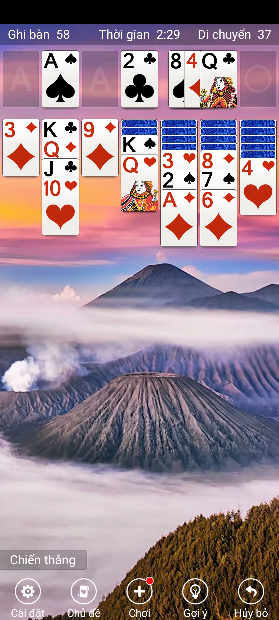 Game Solitaire Tiếng Việt Cho Android